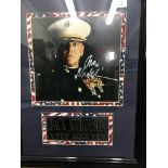 A framed signed photograph of jack Nicholson A few good men