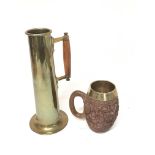 A good quality brass arts and crafts period tapere