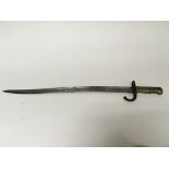 A similar French WW1 M1866 bayonet without s scabbard or embossed numbers.