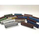 20 unboxed "Accurail" American railroad goods wagons.