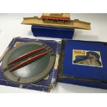 A box containing a collection of boxed "Hornby " OO gauge model railway items including an EDG7