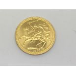 1973 isle of Mann Gold Sovereign, weight 8g