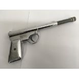 A silver gat gun by T. Harrington of Surrey.