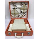 A vintage picnic set.