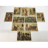 A collection of early 20th Century Flemish postcards.