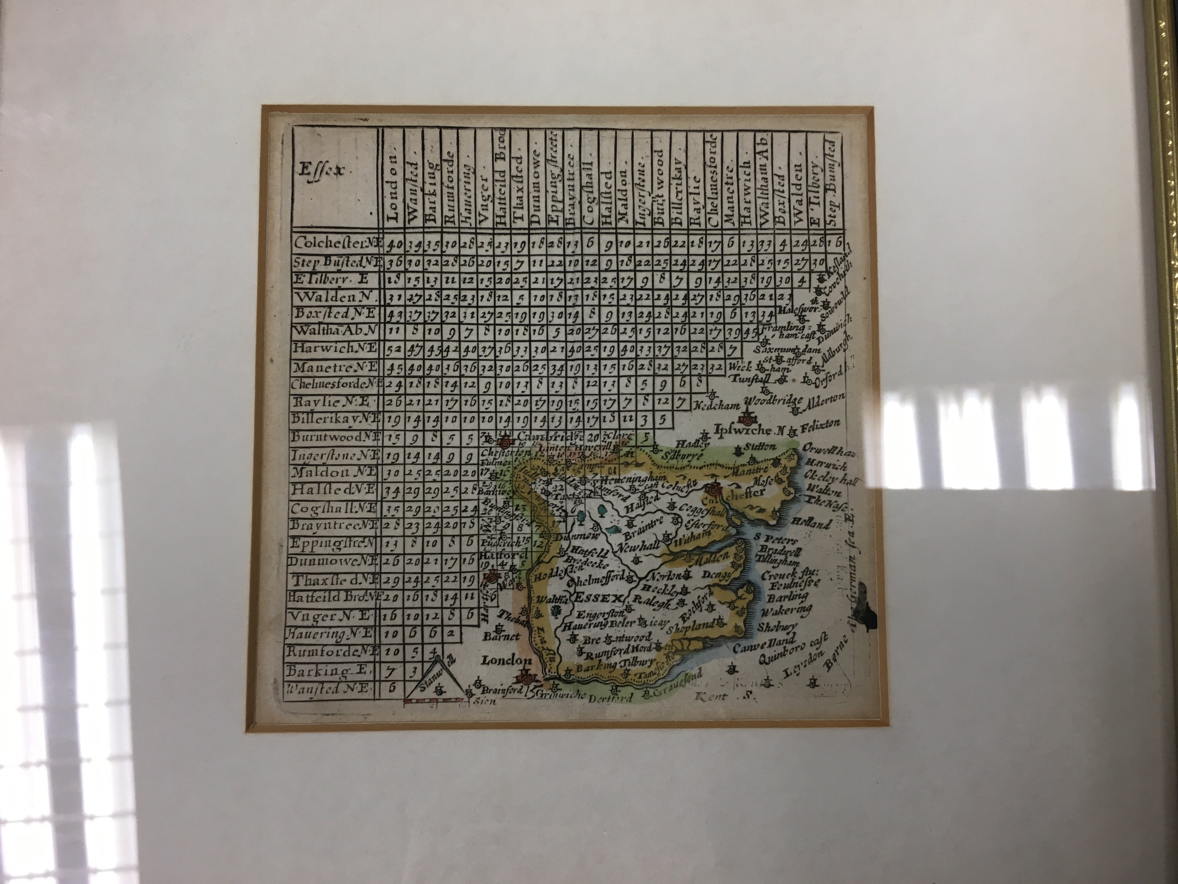 A 1741 Essex map, an Essex & Chelmsford arms of Maldon map, a numbered grid 18th Century map and one - Bild 3 aus 4