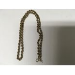 A 9ct gold rope chain 8 grams approx