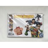 A collection of comic magazines including a set of Young Justice , with other DC , Marvel,