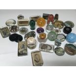 A collection of verious paperweights some 19th Century.