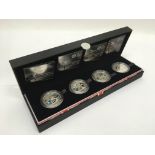 A cased Royal Mint Olympic 2012 silver proof coin set.