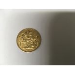 A full gold sovereign dated 1887
