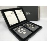 A Royal Mint 2008 silver proof collection, 'Emblems of Britain' and 'Royal Shield of Arms'.