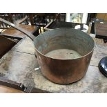 A large copper pan