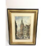 An original 19th century framed watercolour by Sam