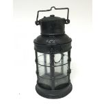 A 19th century candle powdered ships lamp