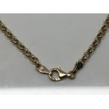 A 9ct Gold belcher necklace. 14g approximately.