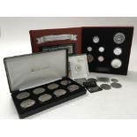 A 90 glorious years commemorative coin and stamp set, set number 031 of 499, two silver 90th