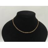 A 9ct gold chain, approx 14g and approx 39.5cm.