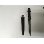 A Belgium 1965 FAL Type C socket bayonet with the spring catch "wings" locking mechanism, and a