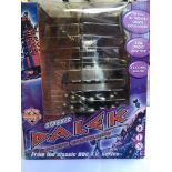 A boxed Dr Who black /silver radio command dalek by Product Enterprise.