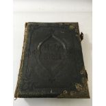 A Victorian Bible with brass clasp