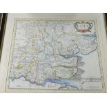 An original 18th century map of Essex by Rob Moreen and one other map of Essex.