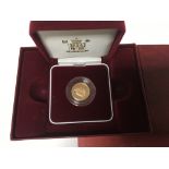 A gold proof half sovereign a limited special edition featuring a new portrayal of ST George and