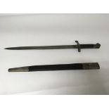 A large and unusual bayonet with Wilkinson sword markings to the blade, stamped for the reign of