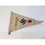 A German, Italian and Japanese friendship Pennant.