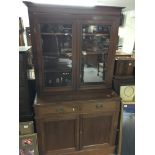 A Victorian bookcase.