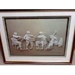 A framed print, Reinhard, 1976. Size approx 87x68c