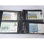 2 albums of first day covers depicting Aircraft an