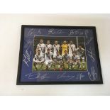 A signed and framed Tottenham Hotspur team photo f