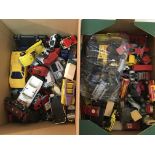 4 boxes of playworn Toys including Corgi, Matchbox