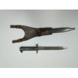 A Swedish M1896 bayonet for use with the Swedish M