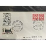 A collection of 4 albums of first day covers relat