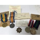 An interesting group of family medals comprising t