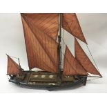A model in the form of a Thames barge 44 cm