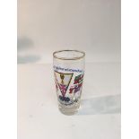 A 1966 World Cup finals glass depicting flags from