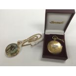 A boxed Ingersoll pocketwatch together with anothe