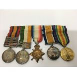 A collection of five mixed WW1 medals including So