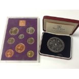 A silver commemorative coin the Royal mint dated 1