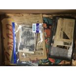 A 1940s scrapbook together with ration books and t