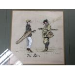 A collection of coloured sketches on silk dipictin