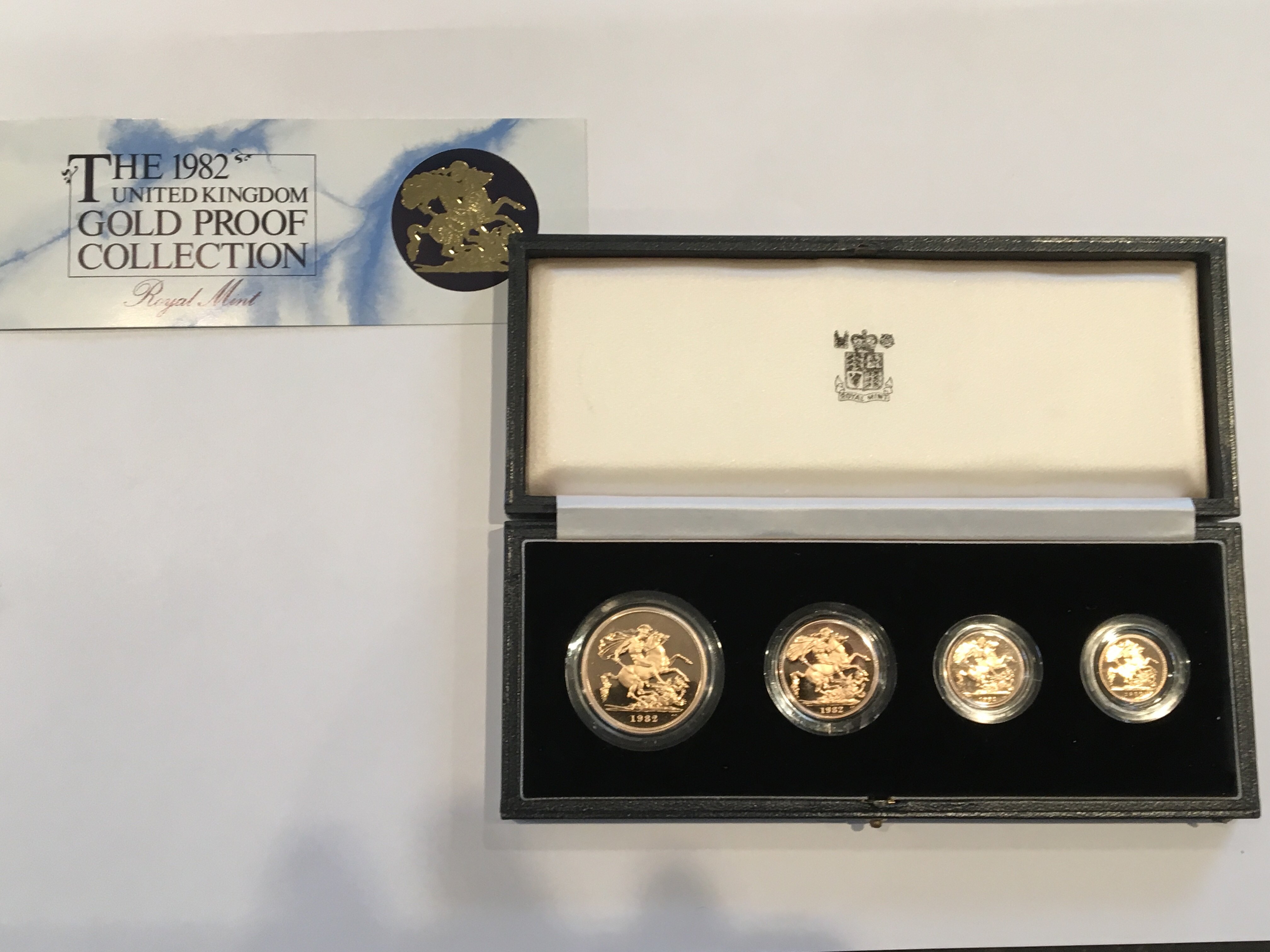 The 1982 United Kingdom Gold Proof Collection from