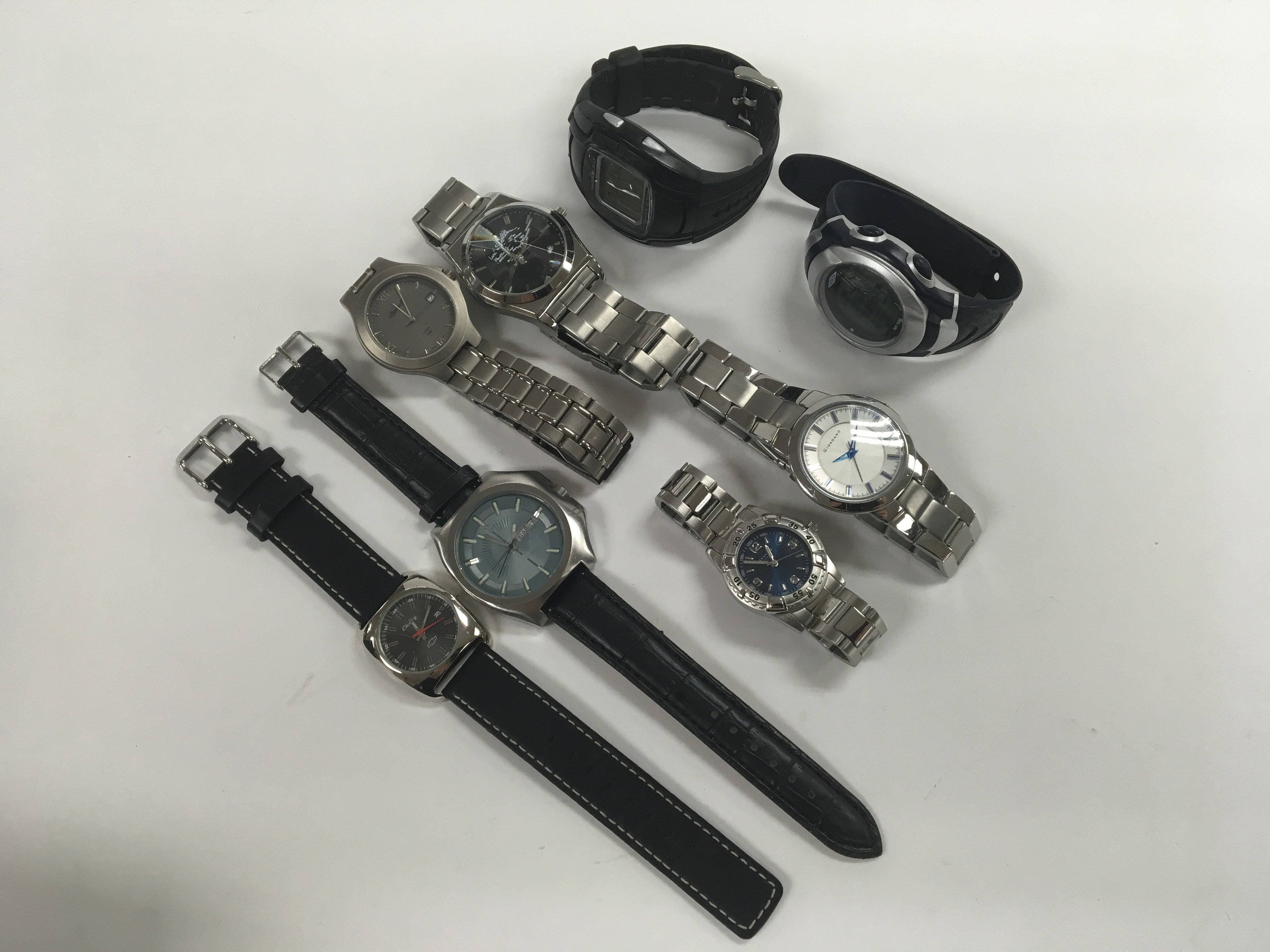 A mixed bag of watches including Diesel & Ingersol