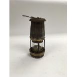 Old miners style lamp "The wolf safety lamp type"
