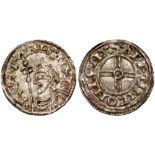 British Coins, Cnut, penny, short cross type (1016-1035), BMC XVI, London, Swetinc, diademed bust l.