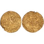 British Coins, Richard II, half noble, London (c.1377), mm. -/cross pattée, dies of Edward III