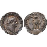 Ancient Coins, Titus (AD 79-81), denarius, IMP TITVS CAES VESPASIAN AVG PM, laur. head r. rev. TR